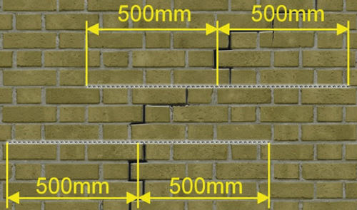 Scheuren herstellen in uw muur